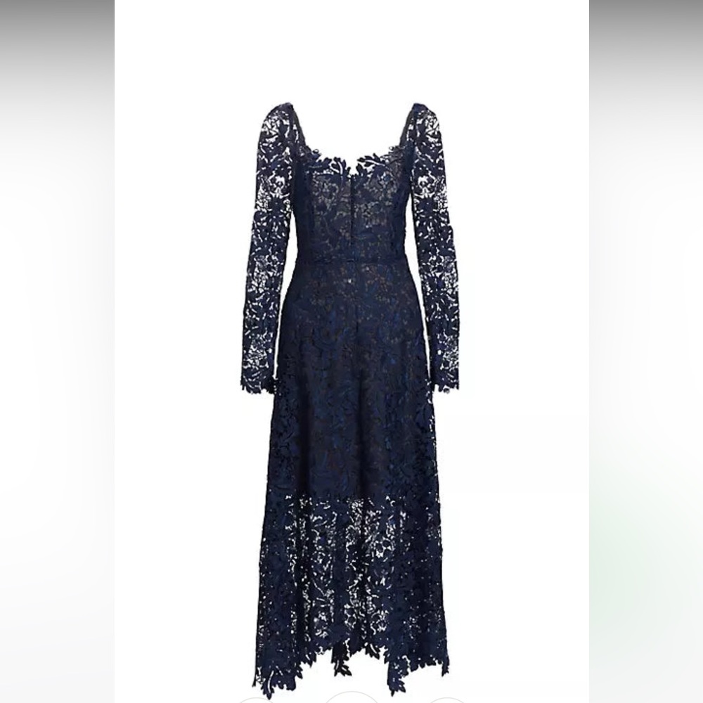 23FN249ACG SWEETHEART NECKLINE LACE GUIPURE DRESS